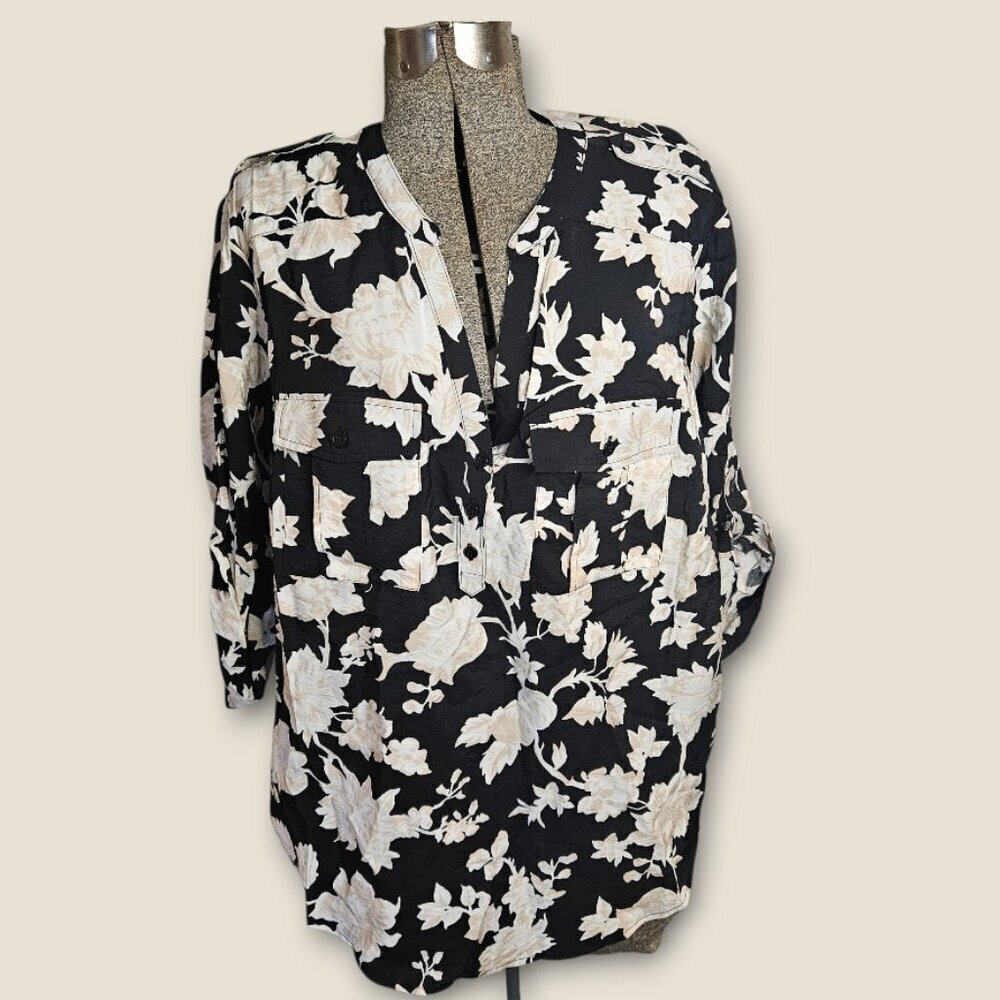 NWT Torrid Harper 3/4 Sleeve Blouse 1X/14-16 - Picture 4 of 13